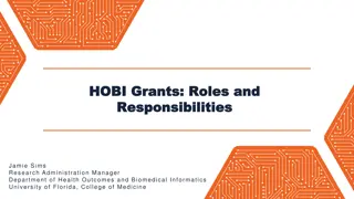 Roles and Responsibilities in Sponsored Program Management at University of Florida