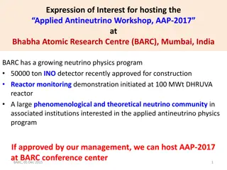 Applied Antineutrino Workshop 2017 at BARC Mumbai India