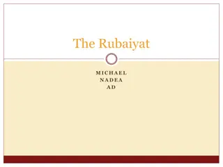 Analysis of The Rubaiyat by Jalal Al-Din Rumi