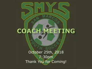 Youth Soccer Player Evaluations and Announcements for Upcoming Events