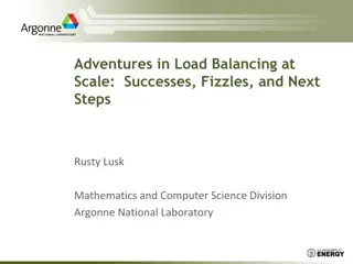Load Balancing at Scale: Successes, Fizzles, and Next Steps