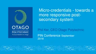 Exploring Micro-Credentials in Post-Secondary Education