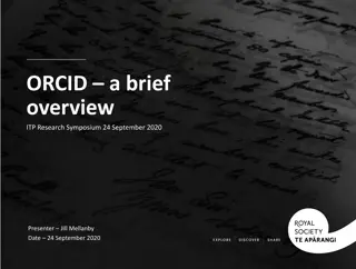Leveraging ORCID: A Powerful Tool for Research Data Management