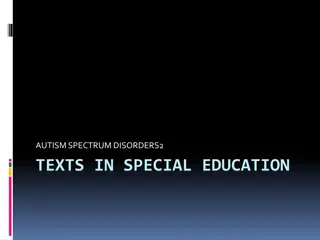 Understanding the Triad of Impairments in Autism Spectrum Disorders
