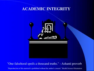 Understanding Academic Integrity and Dishonesty