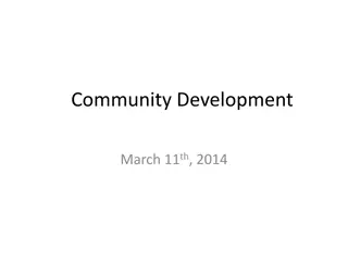 Community Development Strategies and Approaches