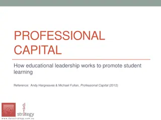 Professional Capital in Educational Leadership for Student Learning