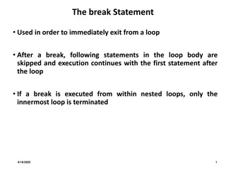 Utilizing Break and Continue Statements in Loops