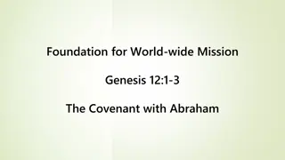 Understanding the Covenant with Abraham in Genesis 12:1-3