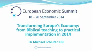 Implementing Biblical Economic Principles for Transformation in Europe