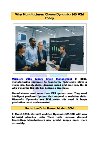 Best Microsoft D365 Supply Chain Management – Enroll