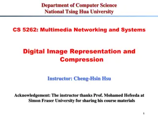 Digital Image Representation and Compression Overview