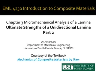 Micromechanical Analysis of Lamina Ultimate Strengths in Composite Materials