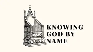 Exploring Names of God in Relation to 1 Peter and Celebration Sunday