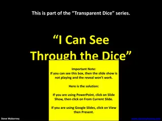 Transparent Dice Series: How Many Dice Are in the Vase?