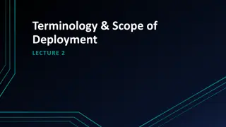 Understanding Terminology and Scope of Deployment
