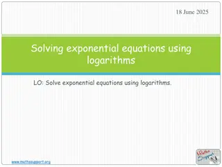 Solving Exponential Equations Using Logarithms - Step-By-Step Guide