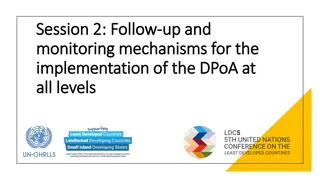 Monitoring Mechanisms for the Implementation of the DPoA at All Levels