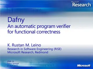Program Verification with Dafny: Ensuring Functional Correctness