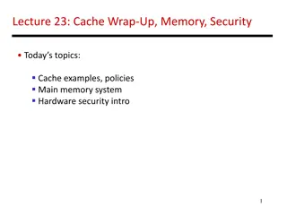 Understanding Cache, Memory, and Security in Computer Systems