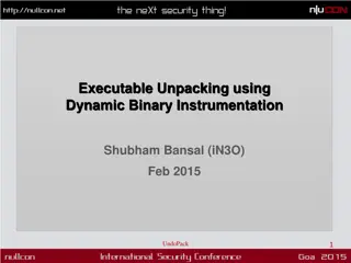 Dynamic Binary Unpacking Using UndoPack Tool
