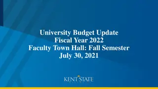 University Fiscal Year 2022 Budget Update and Planning Highlights