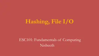 Understanding Hashing and File I/O Fundamentals