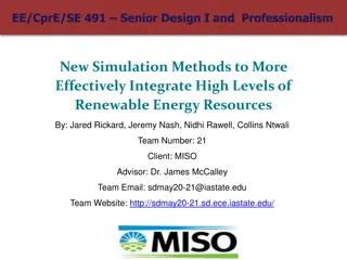 New Simulation Methods for Efficient Renewable Energy Integration
