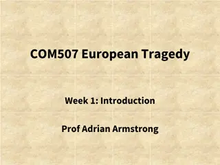 European Tragedy Module at COM507: Introduction to Dramatic Traditions
