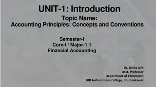 Understanding Accounting Principles: Concepts and Conventions