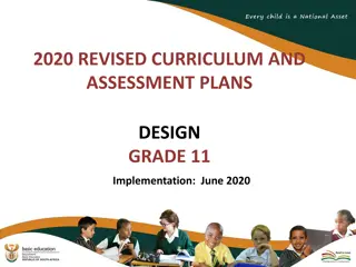 2020 Revised Curriculum and Assessment Plans for Grade 11: Implementation Details