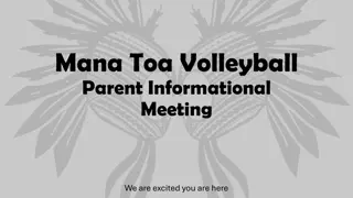 Mana Toa Volleyball Club Information & Fees