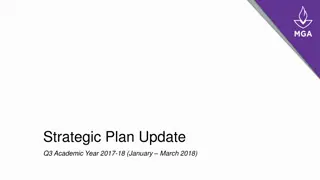 Year 3 Academic Initiatives Progress Report: Strategic Plans Update