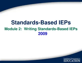 Writing Effective Standards-Based IEPs