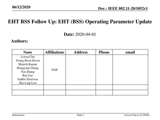 IEEE 802.11-20/1052r1 EHT BSS Operating Parameters Update