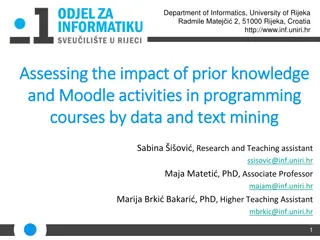 Impact Assessment of Prior Knowledge and Moodle Activities in Programming Courses