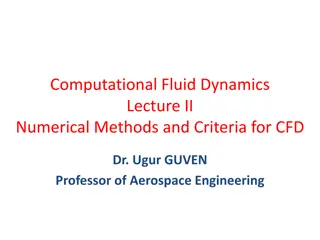 Numerical Methods in Computational Fluid Dynamics and Discretization Techniques