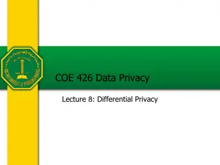 Understanding Differential Privacy: Lecture 8 Overview