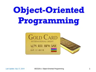 Understanding Object-Oriented Programming Principles and Design