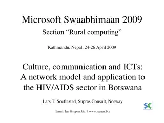 Culture, Communication, and ICTs: A Network Model for HIV/AIDS Sector in Botswana