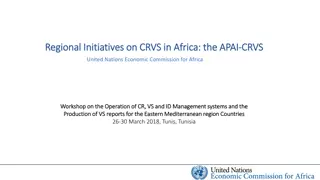 Initiatives on Civil Registration and Vital Statistics in Africa