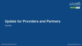 Support and Updates for Providers and Partners in South Gloucestershire Council