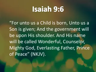 The Wonderful Attributes of Jesus Revealed in Isaiah 9:6