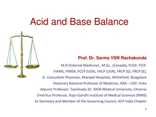 Acid and Base Balance: Understanding Disorders, Basics, and Assessment