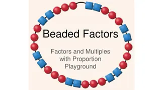 Explore Beaded Factors and Multiples for Patterns