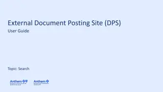 Optimizing External Document Posting Site User Guide for Efficient Searches