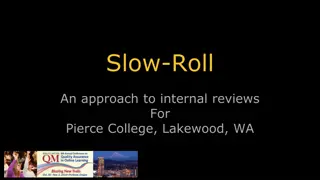 Implementing Slow-Roll Approach for Internal Reviews at Pierce College, WA