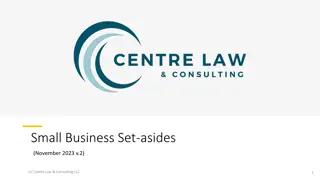 Contracting Policy Update and Small Business Initiatives for FY24 and FY25