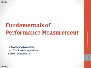 Fundamentals of Performance Measurement by Dr. Mohammed Alahmed