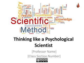 Scientific Reasoning and Theory Interpretation for Psychological Scientists